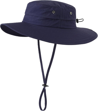 UPF50+ Mens Sun Hat Wide Brim Fishing Hat Sun Protection Hat for Mens Womens Bucket Hat for Beach Gardening Golf