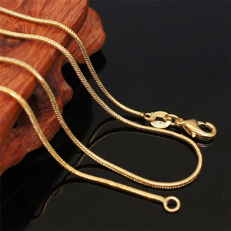 Women's Fashion Snake Bone Necklace Pendant Accessories Collarbone Chain Necklace Jewelry 16-inch-30 Inches