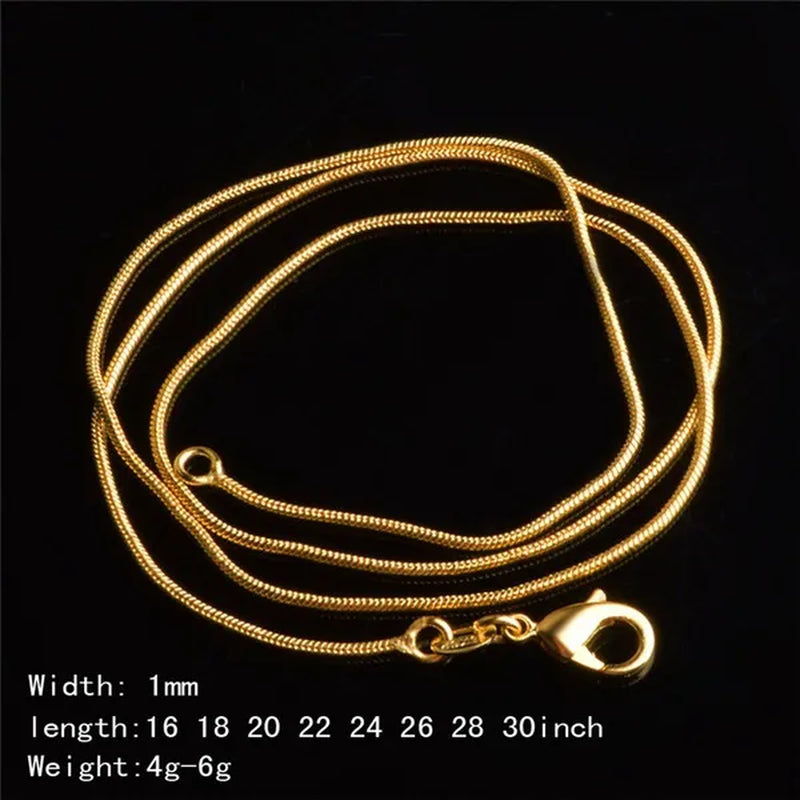 Women's Fashion Snake Bone Necklace Pendant Accessories Collarbone Chain Necklace Jewelry 16-inch-30 Inches