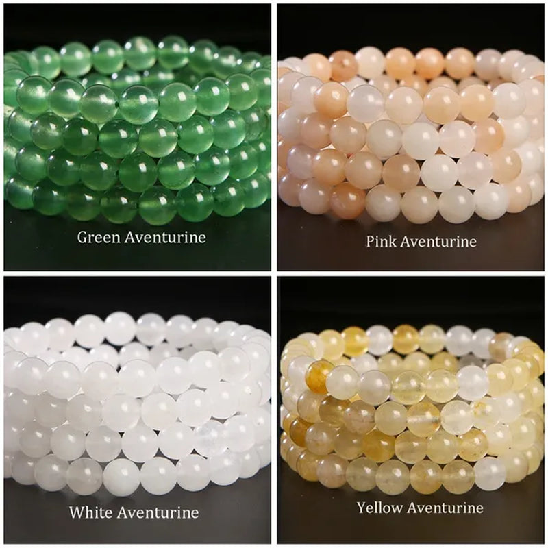 8mm Tiger Eye/Amethyst/Aquamarine/Agate/ Gemstone Bracelet Round Beads Stretch Bracelet Handmade Chakra Healing Stone Jewelry for Women Men Girls