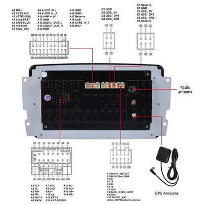 AMPRIME Android 11 GPS +Wifi+Fm/Rds +BT Car Radio Stereo 2 Din 7'' HD Touch Screen Car MP5 Player Autoradio for Para Mercedes-Benz/Clk/W209/E-W210/Clase C/W203/Slk/W170/Clk/C208/W208/M/Ml/W168/G/W463/Viano/W639/Vito/W639/