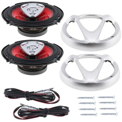 2Pcs 6.5 Inch 220W Car Hifi Coaxial Speaker Door Auto Audio Music Stereo Full Range Frequency Speakers for Cars