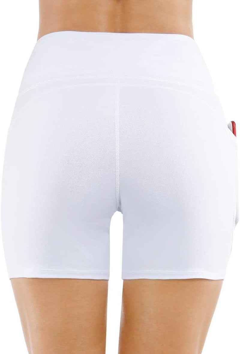 Women'S High Waist Workout Shorts Breathable Dolphin Split Elastic Lounge Yoga Shorts