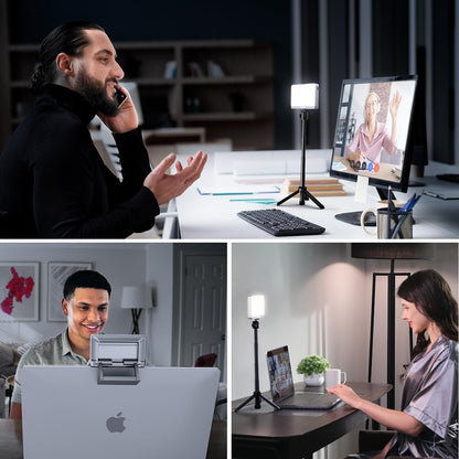 1Unit  Zoom Lighting for Computer, 30 Light Modes, Portable Video Conference Lighting for Laptop, Ring Light for Desk, Zoom Call, Video Call, Video Conferencing, Remote Working Space Gray