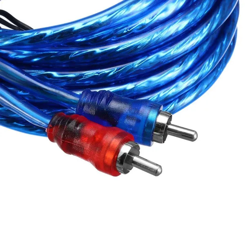 1500W Car Subwoofer Cable 8GA Audio Speakers Wiring Kit 60 AMP Fuse Holder Car Power Amplifier Wiring Kit for Auto Vehicle Parts