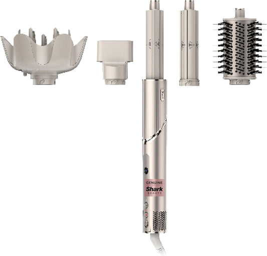 HD435 Flexstyle Air Styling & Drying System, Powerful Hair Blow Dryer & Multi-Styler with Auto-Wrap Curlers, Curl-Defining Diffuser, Oval Brush, & Concentrator Attachment, Stone