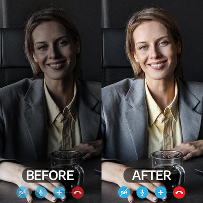 1Unit  Zoom Lighting for Computer, 30 Light Modes, Portable Video Conference Lighting for Laptop, Ring Light for Desk, Zoom Call, Video Call, Video Conferencing, Remote Working Space Gray