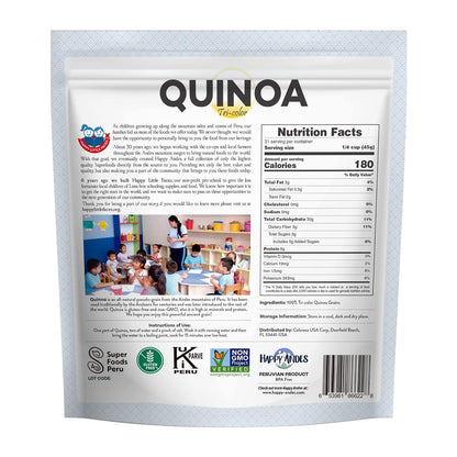 Tri-Color Quinoa Non GMO & Gluten, Whole Grain Rice Substitute, Ready to Cook Food for Oats & Seeds Recipes, Healthy Meal with Vitamins and Protein, 48 Oz
