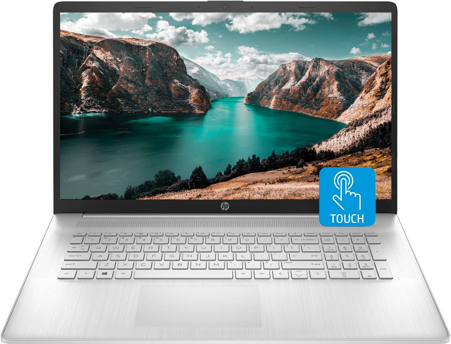 17 Laptop, 17.3" HD+ Touchscreen, Intel Core I7-1255U Processor, 16GB RAM, 512GB SSD, Webcam, HDMI, Wi-Fi, Windows 11 Home, Silver