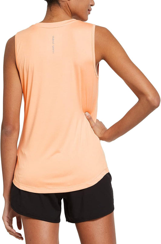 Workout Tank Tops for Women Sleeveless Running Loose Fit Yoga Tops Active Shirts Pickleball Sports Gym Exercise