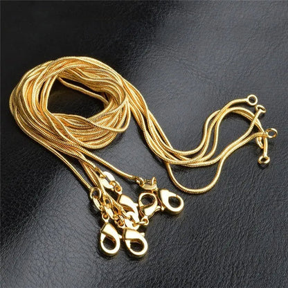 Women's Fashion Snake Bone Necklace Pendant Accessories Collarbone Chain Necklace Jewelry 16-inch-30 Inches