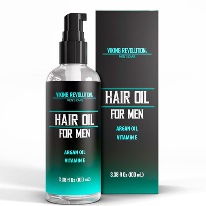 Hydrating Hair Oil for Men - Mens Hair Oil Men with Vitamin E Dry Hair Oils with Argan Oil - Sunflower Seed Oil Hair Serum Repair, Hidrate Hair Treatment Oils (3.38 Fl Oz)