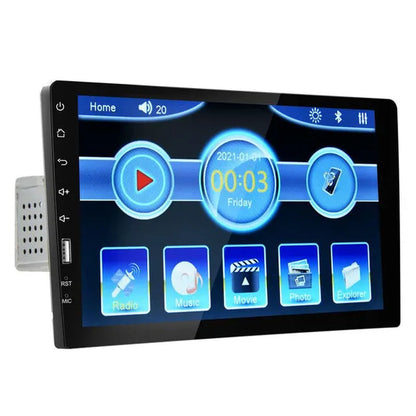 UNITOPSCI Single 1Din 9Inch Car MP5 Player Car Stereo Radio 2.5D HD 1080P Touch Screen Bluetooth Autoradio Support Mirror Link FM AUX Function with External Microphone