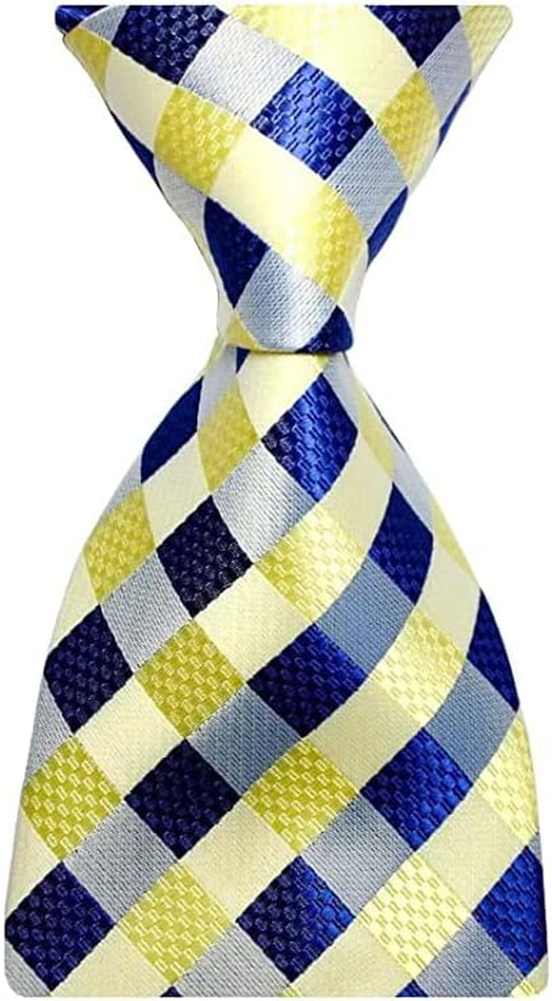 New Classic Men'S Plaids Checks Silk Tie Necktie