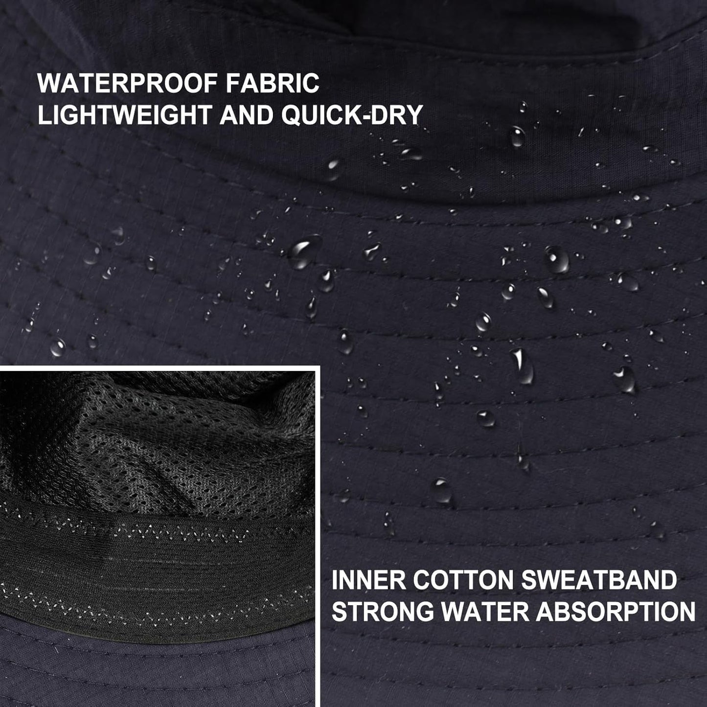 Sun Hats for Women Men UV Protection Summer Hat Wide Brim Packable UPF50 Cowboy Hat Hiking Fishing Hats