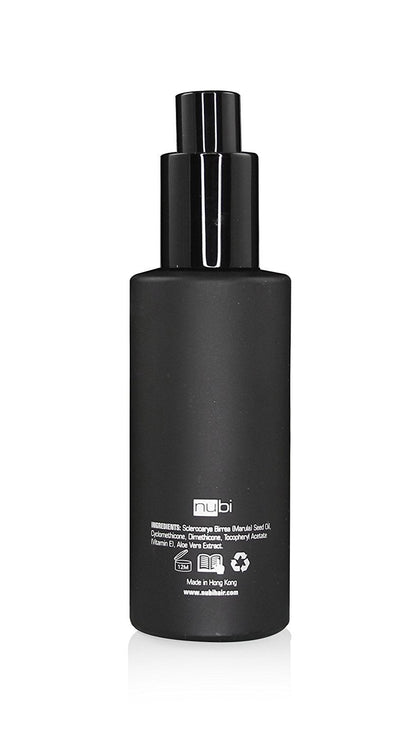 Nubi Marula anti Frizz Serum - Smoothing Serum for Dry Hair Repair and Shine with Vitamin E, Aloe Vera - 2 Fl Oz