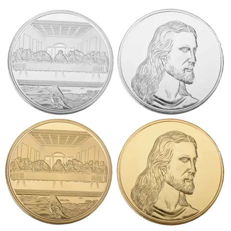 Gold Silver Jesus the Last Supper Commemorative Challenge Coin Promotional Event Commemorative Coin Gift Collection