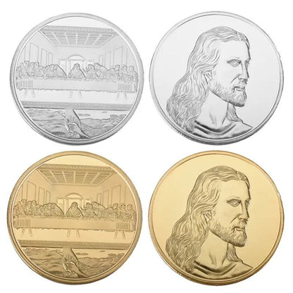 Gold Silver Jesus the Last Supper Commemorative Challenge Coin Promotional Event Commemorative Coin Gift Collection