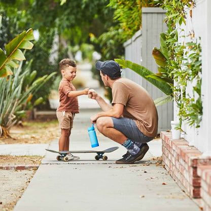 Actives Kids 14 Oz Vacuum Insulated Stainless Steel Water Bottle with Straw Lid, Atlantic Blue