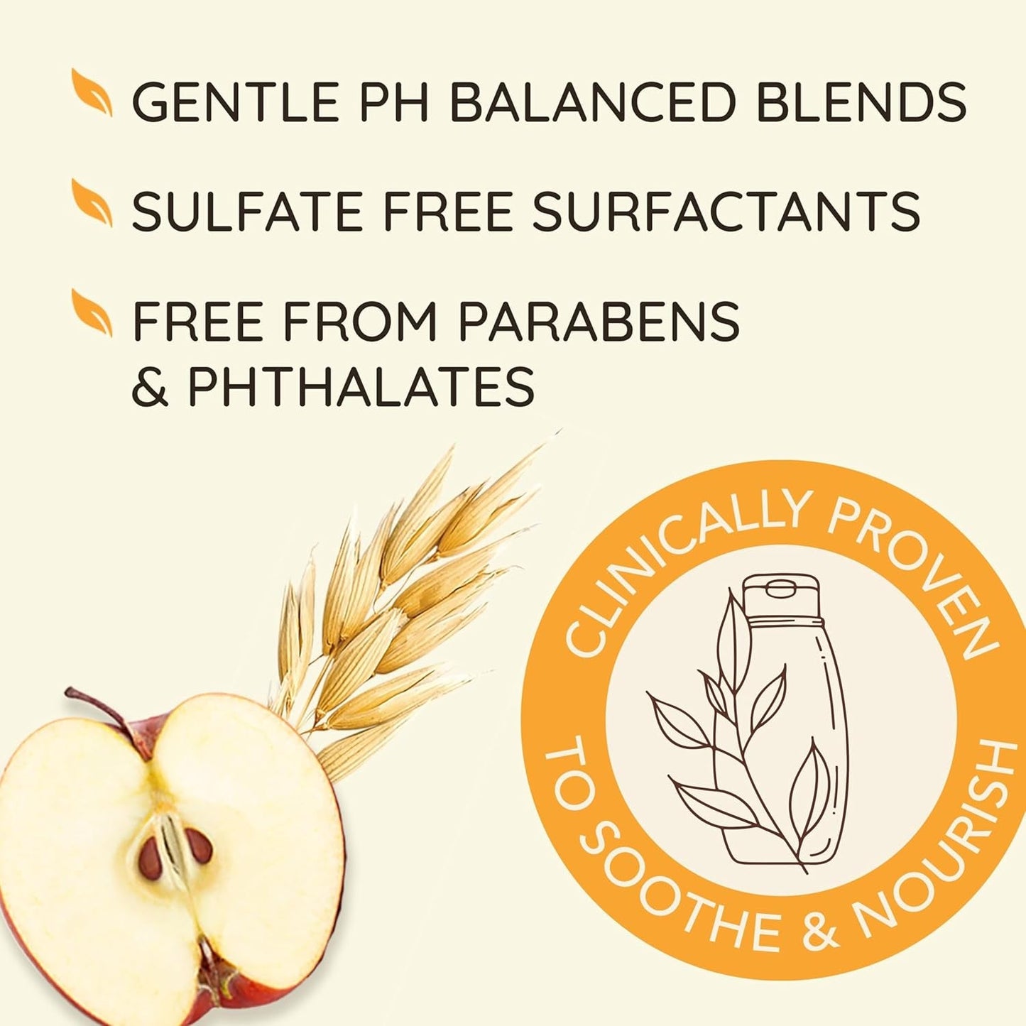 Apple Cider Vinegar Sulfate-Free Conditioner for Balance & High Shine, Daily Moisturizing & Scalp Soothing Conditioner for Oily or Dull Hair, Paraben & Dye-Free, 12Oz