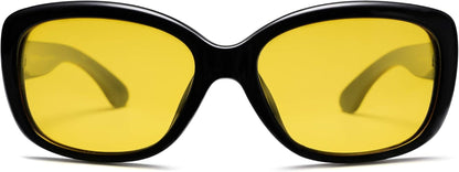 Vintage Square Sunglasses for Women Polarized UV Protection Havana Frame