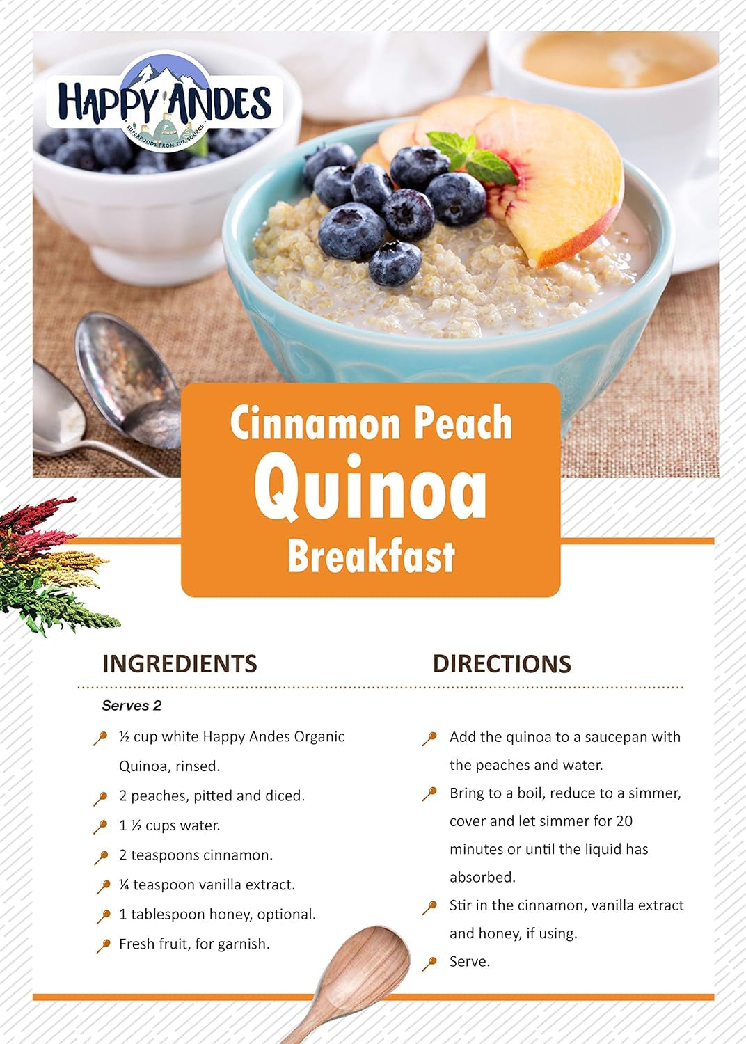 Organic White Quinoa 3 Pound -Non-Gmo,100% Peruvian, Superior Taste,Gluten-Free,Rice Replacement, Pre-Washed, Whole Grain, Usda-Certified, Complete Plant Protein, Superfoods Peru, High in Fiber&Iron, Kosher