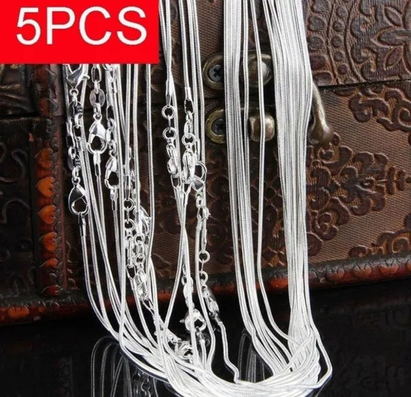 Women's Fashion Snake Bone Necklace Pendant Accessories Collarbone Chain Necklace Jewelry 16-inch-30 Inches