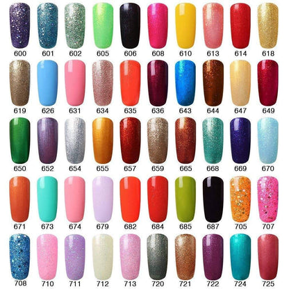 Soak-Off UV LED Gel Polish Nail Art Manicure Lacquer Thistle Color 028