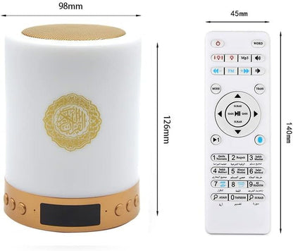 Quran Speaker with Remote Control,Portable LED Bluetooth Touch Cube MP3 Music Player Night Light Rechargeable Speaker