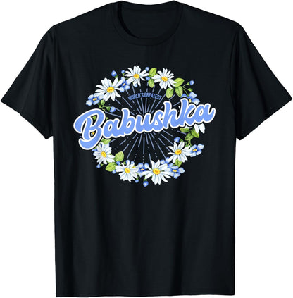 World'S Greatest Babushka - Gift Russian Grandma T-Shirt