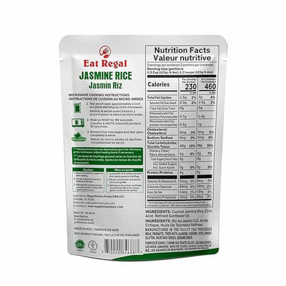 Rice 3 Flavor Heat & Eat Variety Pack of 6, 8.8Oz with Spanish, Thai Jasmine, Long Grain White Rice | Side Dish| Microwavable Food | Rice Microwavable | Heat and Eat