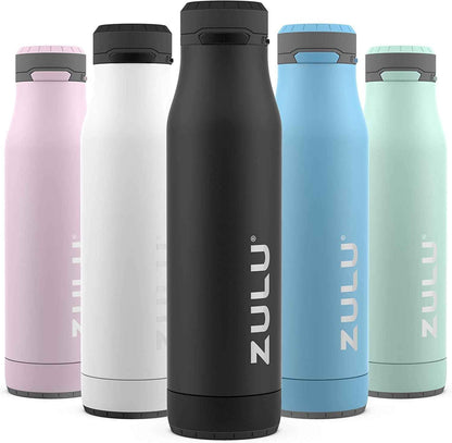 Ace Vacuum Insulated Stainless Steel Water Bottle with Chug Spout, Leak-Proof Locking Lid and Removable Base for School, Backpack, Sports, Gym, Travel