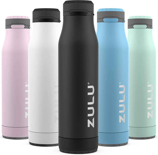 Ace Vacuum Insulated Stainless Steel Water Bottle with Chug Spout, Leak-Proof Locking Lid and Removable Base for School, Backpack, Sports, Gym, Travel