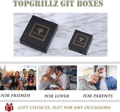 Rings for Men - Men'S 14K Gold Plated Brass, Chunky Faux Diamond Band Ring for Women, Unisex, 9Mm - 2 Rows round Cubic Zirconia Eternity