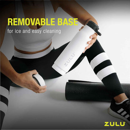 Ace Vacuum Insulated Stainless Steel Water Bottle with Chug Spout, Leak-Proof Locking Lid and Removable Base for School, Backpack, Sports, Gym, Travel