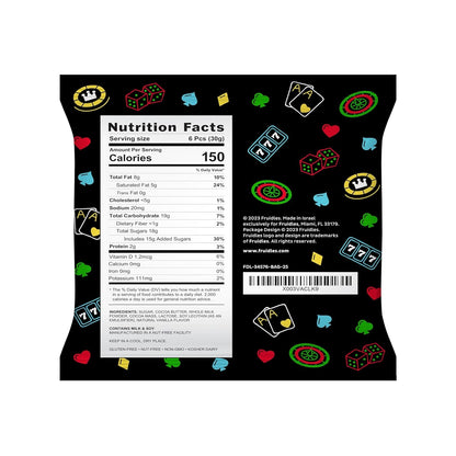 Casino Poker Chips, Belgian Milk Chocolate Coins, Kosher Certified Dairy, Non GMO (Pack of 25)