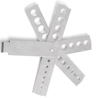 Professional Stainless Steel Diamond Gem Fan Gauge Stone Measuring Tool Jewelry Equipment Accessory Jewelry Making Tools