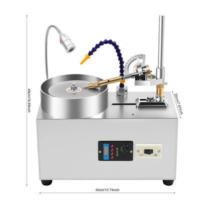 Jade Stone Angle Polisher| 180W 2800rpm Jewelry Lapidary Gem Faceting Machine| Gemstone Grinding Machine