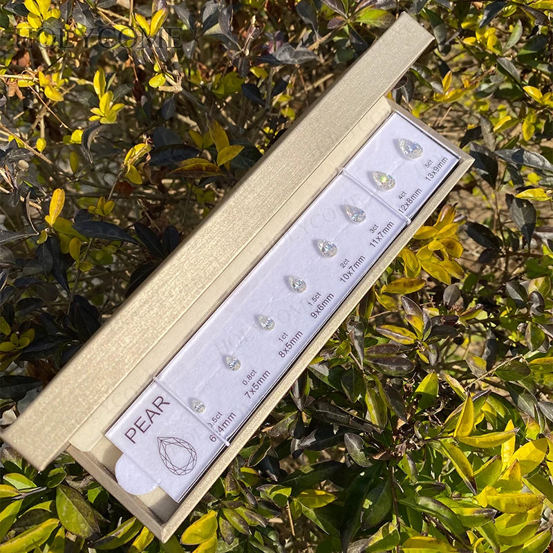 Diamond Size Comparison Set for Jewelry Store High Quality 5A CZ Gemstone Selector 11 Shapes 88 Sizes Carat Range Template Tools