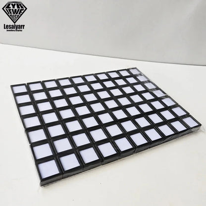 Wholesale 70x 3cm Gem Display Storage Box Gemstones Packaging Container Loose Diamond Pendant Organizer Transparent Glass Lid