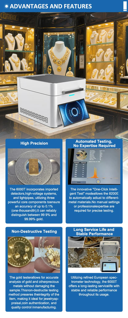 New Gold Tester XRF Gold Testing Machine Precious Metal Analyzer