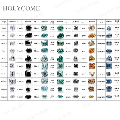 Diamond Size Comparison Set for Jewelry Store High Quality 5A CZ Gemstone Selector 11 Shapes 88 Sizes Carat Range Template Tools
