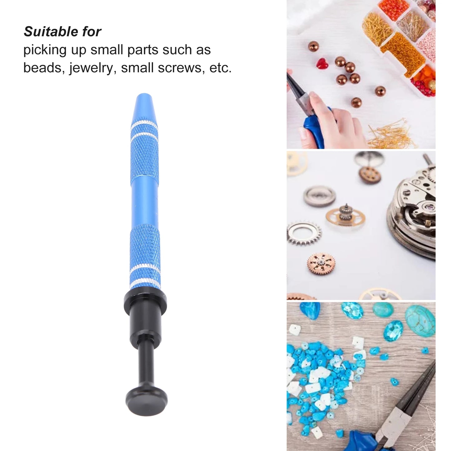 4 Claws Tweezers Alloy Jewelry Clips Prong Diamond Gem Beads Holder Pick-up Tool Watch Part Screws Grabber Catcher Body Piercing