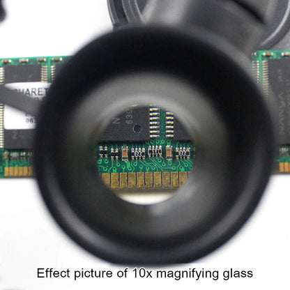 Hand Wearing Magnifier Glasses Magnifying 10X 15X 20X 25X 2LED Professional Magnifier Glasses for Reading Jewelers Repair