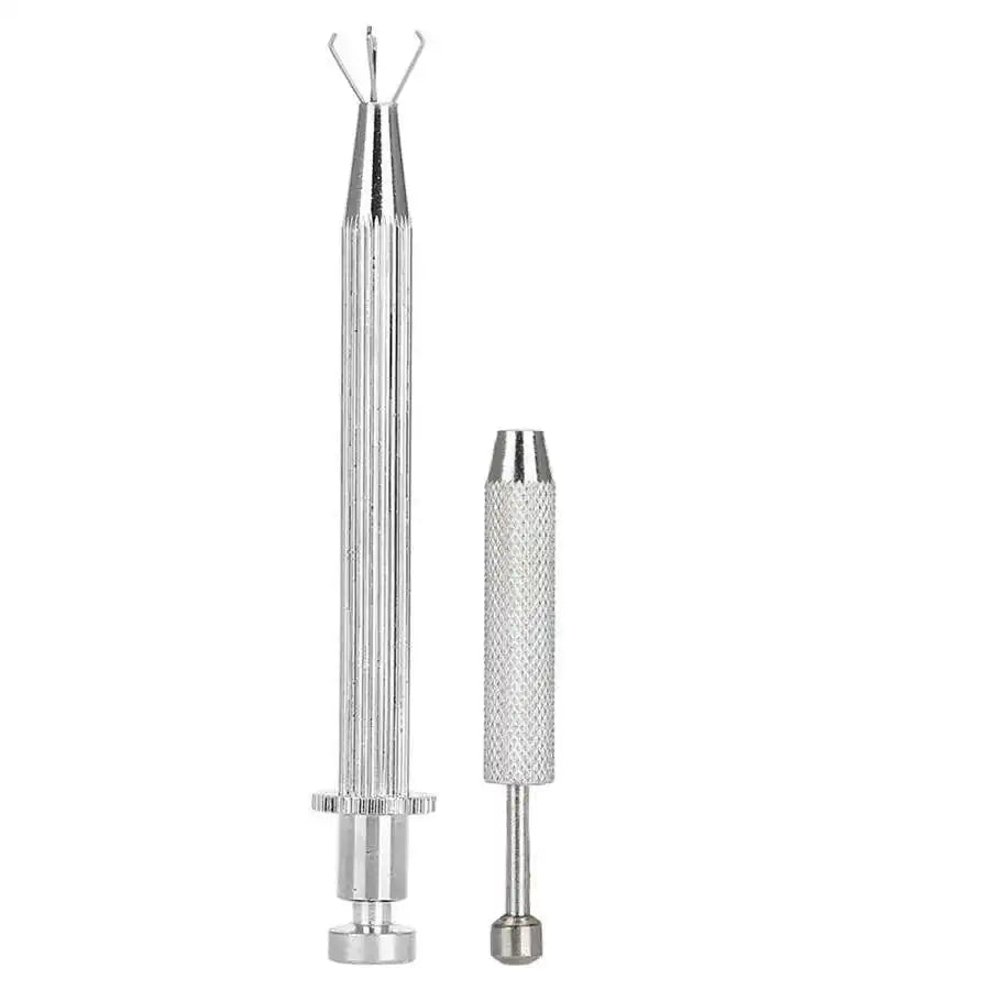 4 Claws Jewelry Beads Holder Pick-up Tool Diamond Gems Prong Holder Tweezer Catcher Grabber Stainless Steel Body Piercing Tools