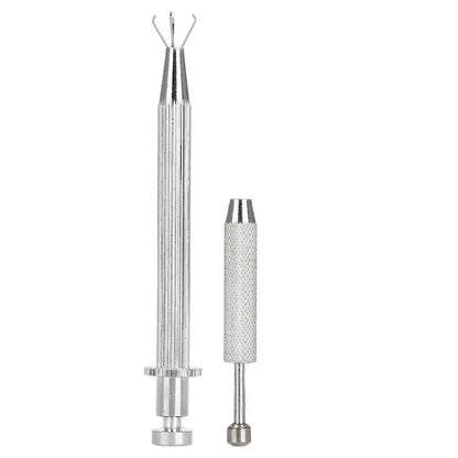 4 Claws Jewelry Beads Holder Pick-up Tool Diamond Gems Prong Holder Tweezer Catcher Grabber Stainless Steel Body Piercing Tools