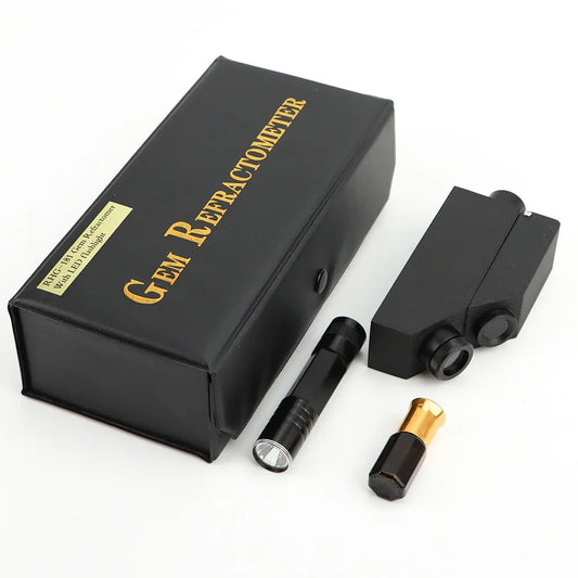 High-precision Jewelry Identification Diamond Detector Built-in Light Source Diamond Detector Gem Refractometer Tool