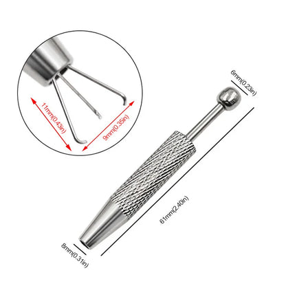 1 PC 3/4 Claws Jewelry Gem Beads Holder Pick-up Tool  Diamond Gemstones Stone Prong Holder Tweezers Catcher Grabbers