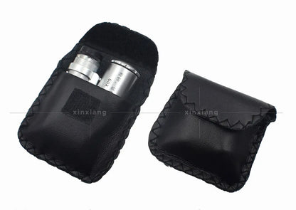 60x Jeweler Eye Loupe with LED UV Light Pocket Magnifying Glass Jeweler Magnifier Adjustable Focus Mini Microscope for Gem Coins