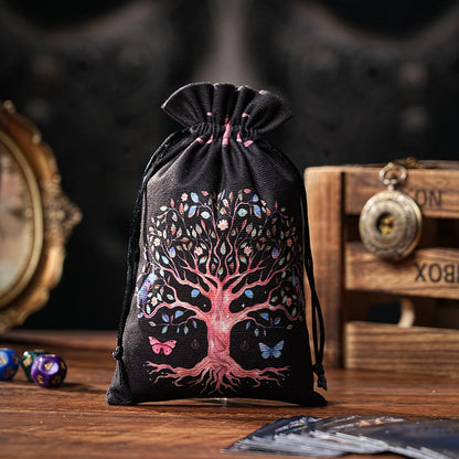 1pc/6pcs Velvet Tarot Oracle Cards Storage Bag Tarot Pouch Rune Dice Crystal Jewelry Bag Multiple Use Pouch Witch Divination